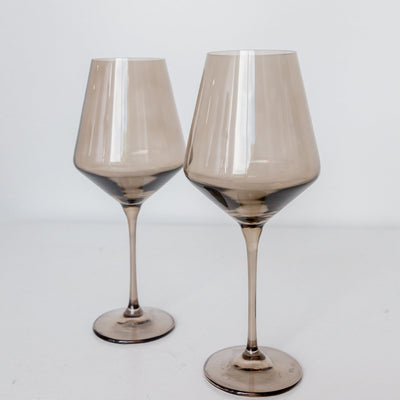 Estelle Colored Wine Stemware - Set of 6 {Mocha Mousse (Our Amber Smoke)}