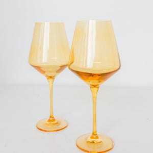 Estelle Colored Wine Stemware - Set of 2 {Yellow}