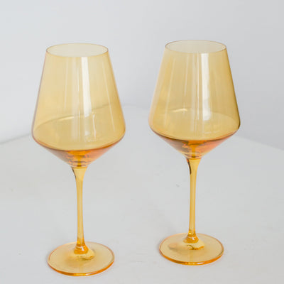 Estelle Colored Wine Stemware - Set of 2 {Yellow}