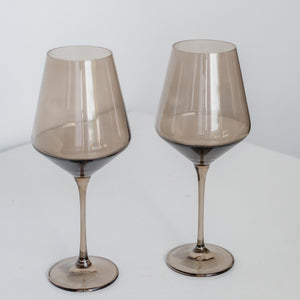 Estelle Colored Wine Stemware - Set of 6 {Mocha Mousse (Our Amber Smoke)}