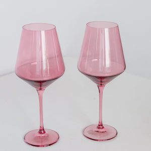 Estelle Colored Wine Stemware - Set of 6 {Rose}