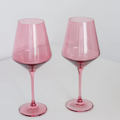 Estelle Colored Wine Stemware - Set of 6 {Rose}
