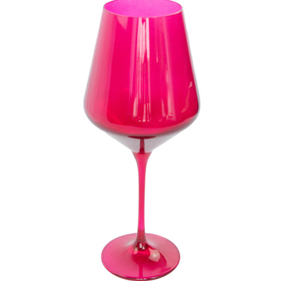 Estelle Colored Wine Stemware - Set of 6 {Viva Magenta (Our Fuchsia)}