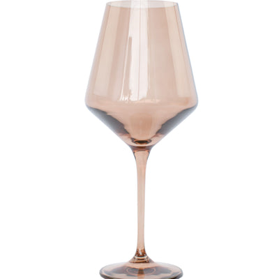 Estelle Colored Wine Stemware - Set of 2 {Mocha Mousse (Our Amber Smoke)}