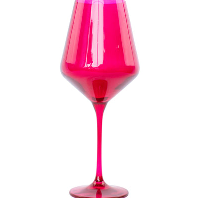 Estelle Colored Wine Stemware - Set of 6 {Viva Magenta (Our Fuchsia)}