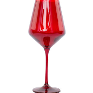 Estelle Colored Wine Stemware - Set of 2 {Red}