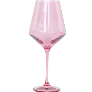 Estelle Colored Wine Stemware - Set of 2 {Rose}