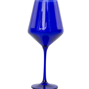 Estelle Colored Wine Stemware - Set of 2 {Royal Blue}
