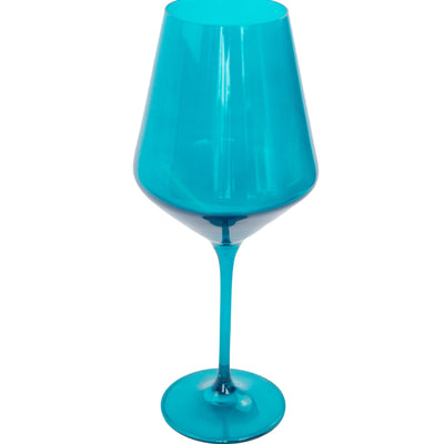Estelle Colored Wine Stemware - Set of 2 {Teal}