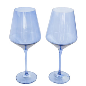 Estelle Colored Wine Stemware - Set of 2 {Cobalt Blue}