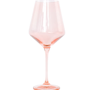 Estelle Colored Wine Stemware - Set of 6 {Blush Pink}