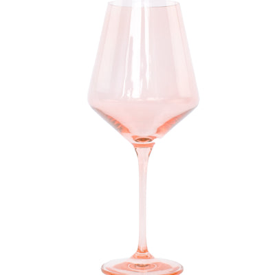 Estelle Colored Wine Stemware - Set of 6 {Blush Pink}
