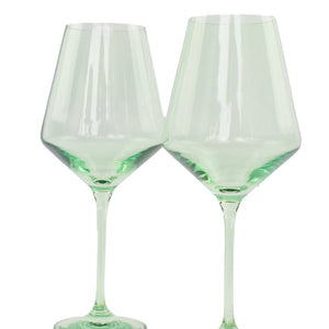 Estelle Colored Wine Stemware - Set of 2 {Mint Green}