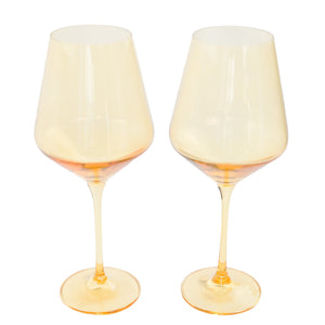 Estelle Colored Wine Stemware - Set of 2 {Yellow}