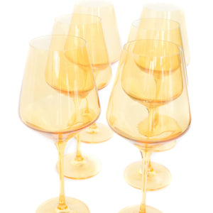 Estelle Colored Wine Stemware - Set of 6 {Yellow}