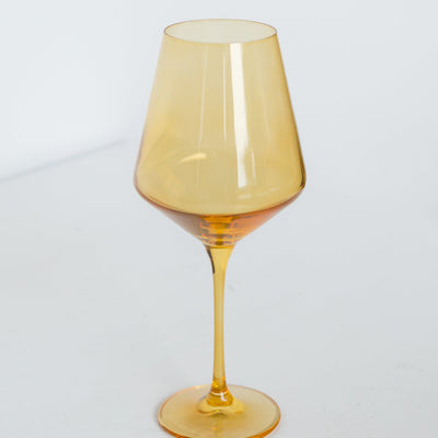 Estelle Colored Wine Stemware - Set of 2 {Yellow}