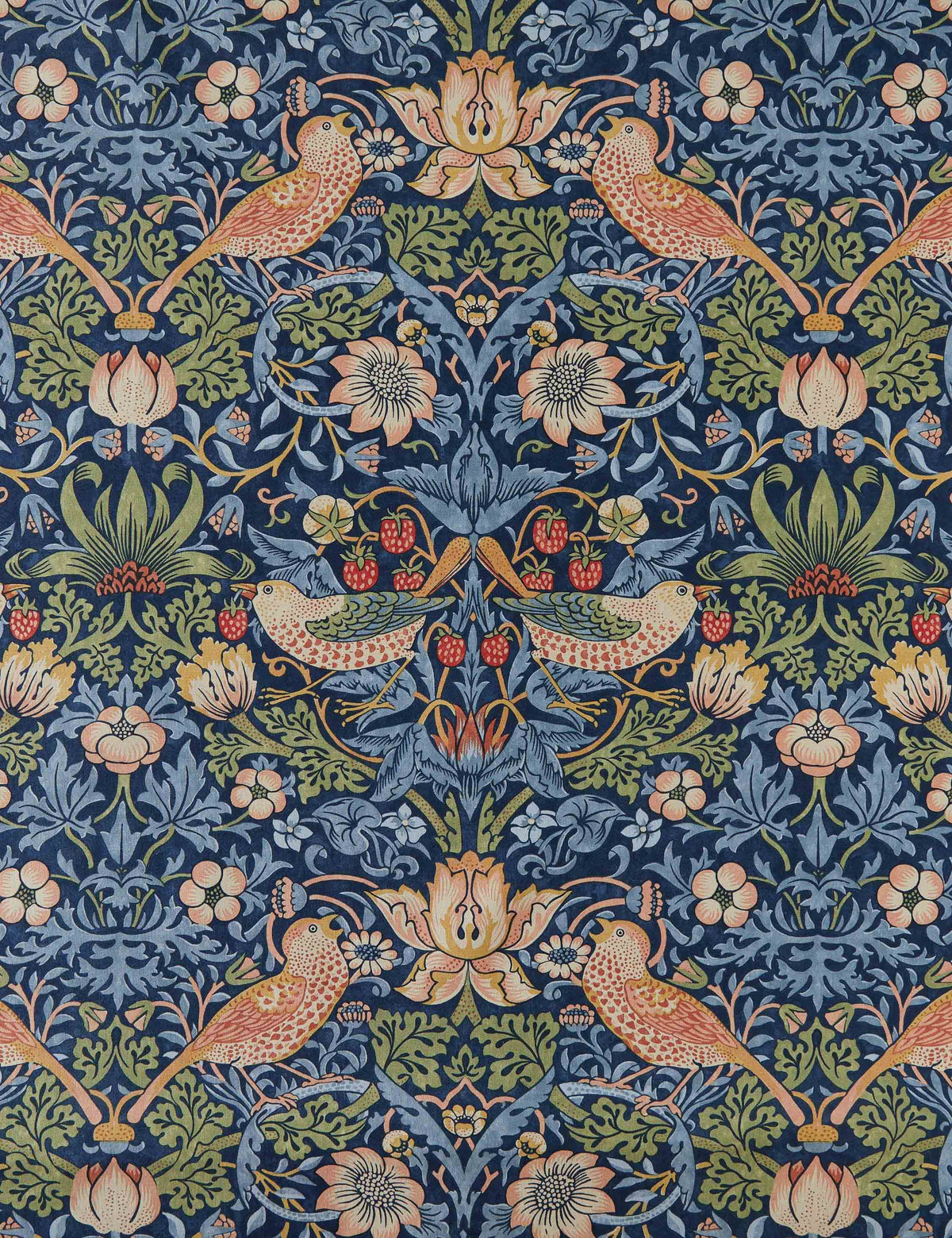 Strawberry Thief Cotton Fabric by Morris & Co.