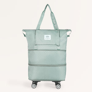 Movo Double Expandable Travel Bag With Detachable Wheels