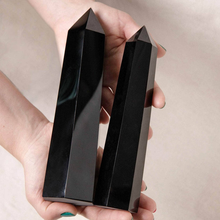 Black Obsidian Obelisk - Large - AAA Premium Quality