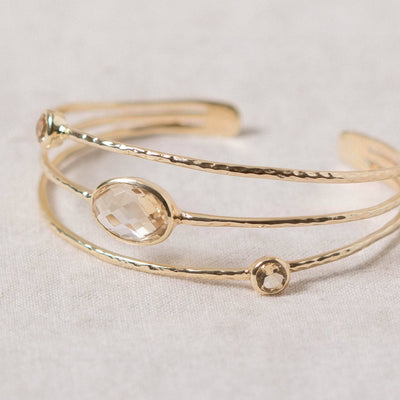 Citrine Golden Bracelet