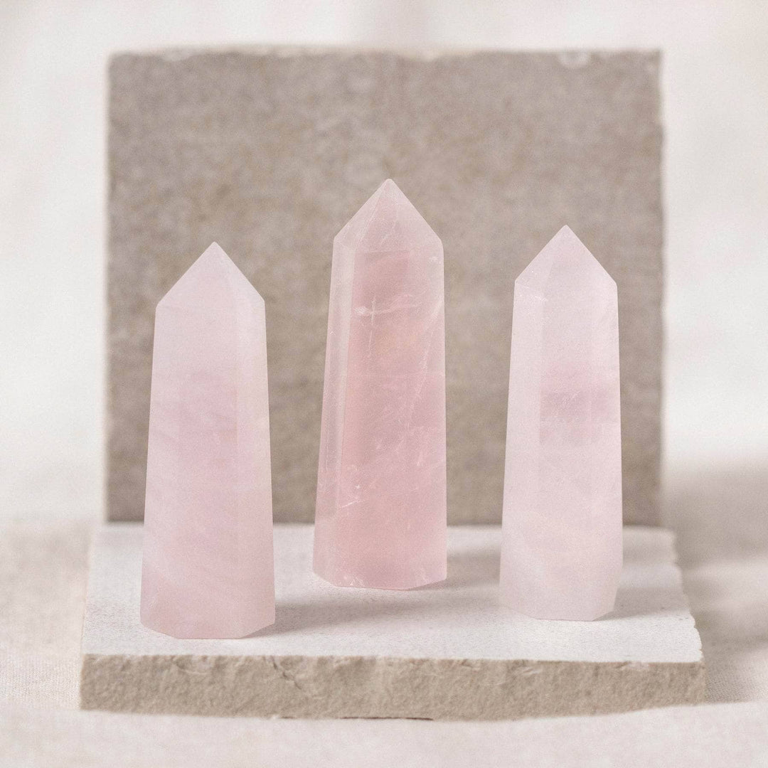 Rose Quartz Crystal Point - AAA Premium Quality