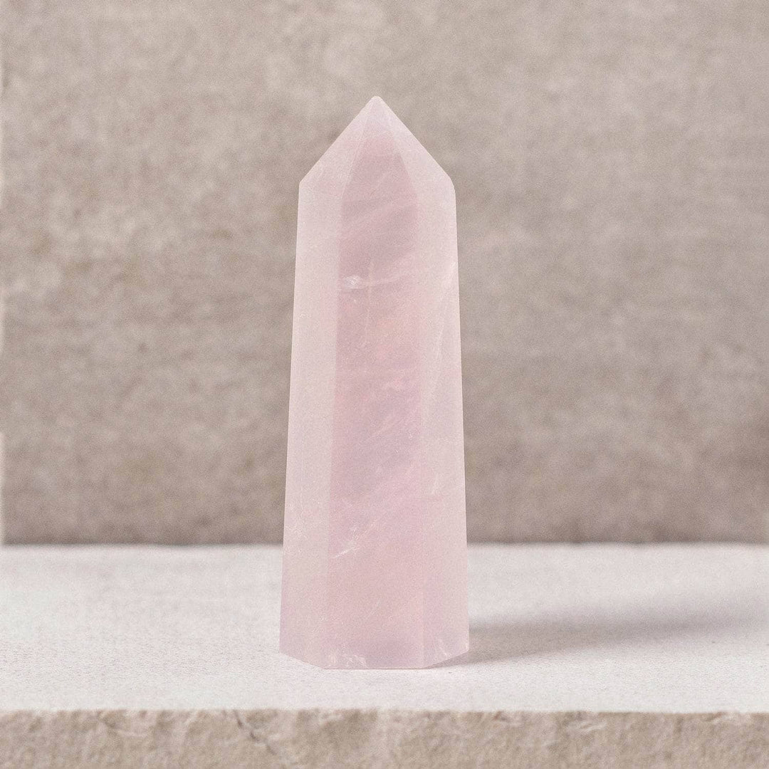 Rose Quartz Crystal Point - AAA Premium Quality