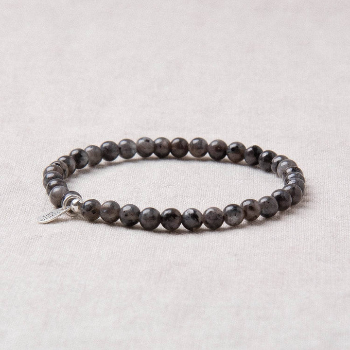 Larvikite Black Labradorite Energy Bracelet