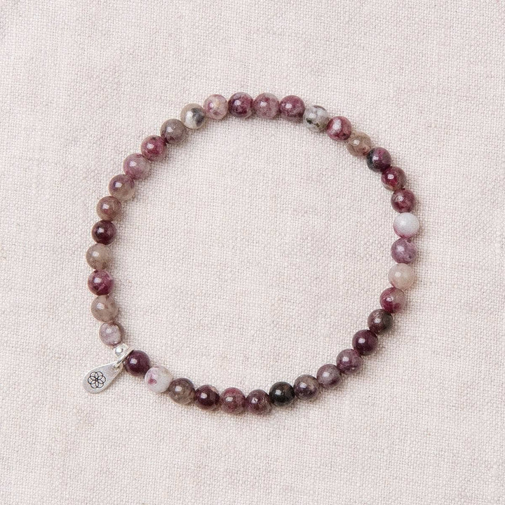 Natural Plum Blossom Tourmaline Energy Bracelet