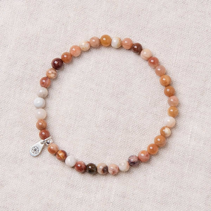 Petrified Wood Jade Energy Bracelet