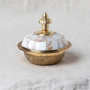 Brass Mother of Pearl Charcoal Burner Kit