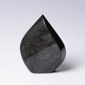 Silver Obsidian Freeform Flame Crystal