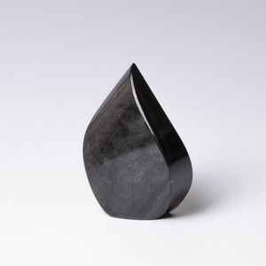 Silver Obsidian Freeform Flame Crystal