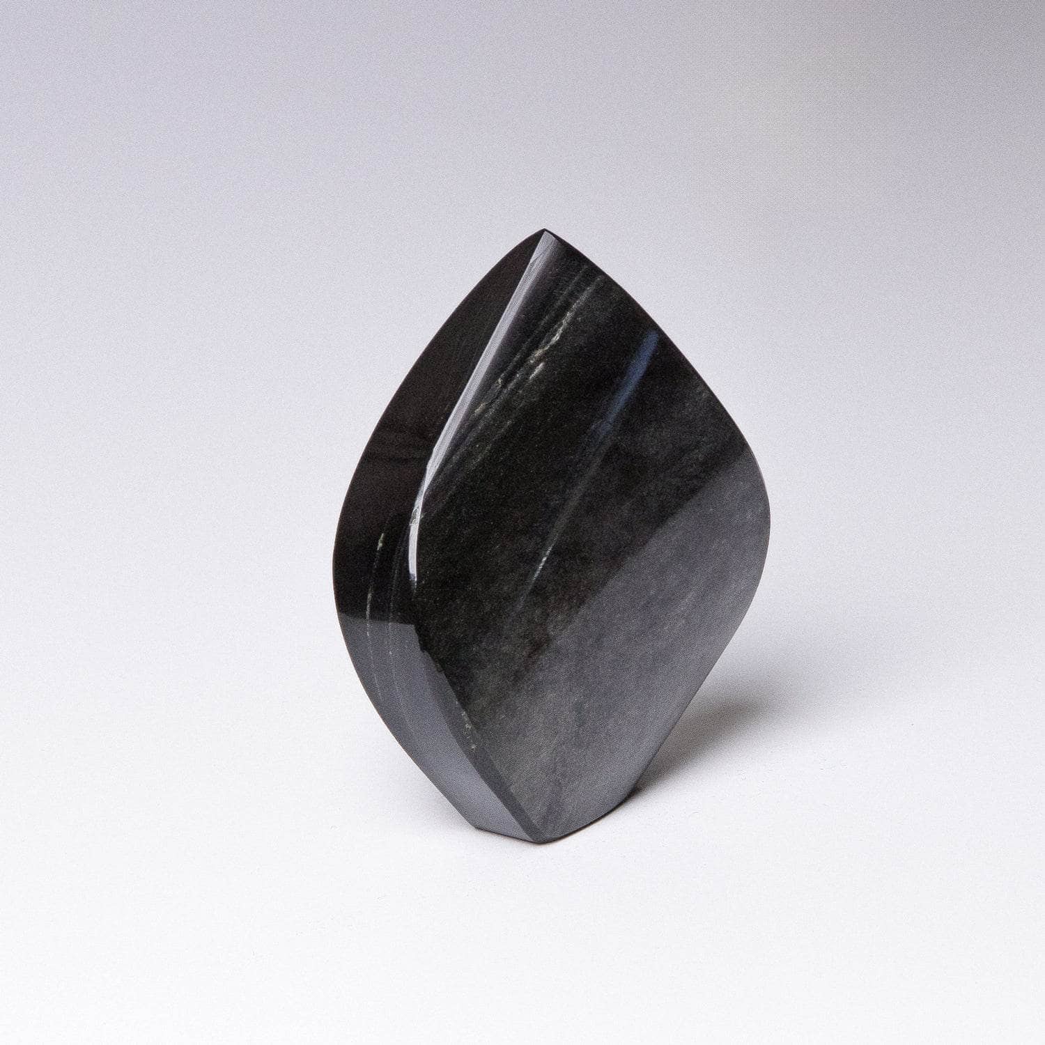 Silver Obsidian Freeform Flame Crystal