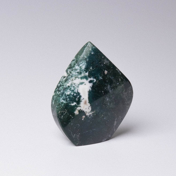 Moss Agate Flame Freeform Crystal