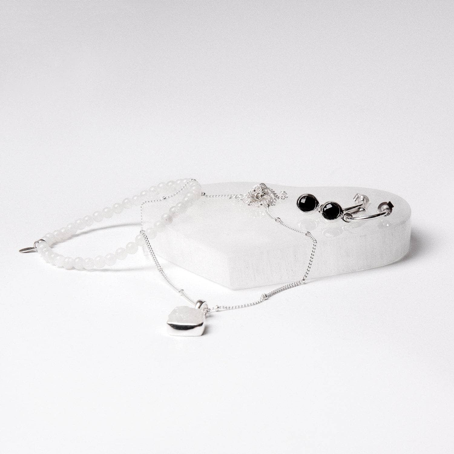 Selenite Heart Recharging Stone