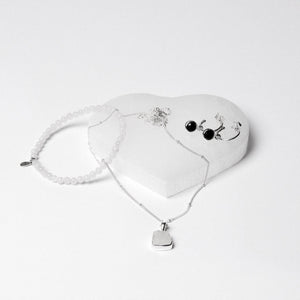 Selenite Heart Recharging Stone