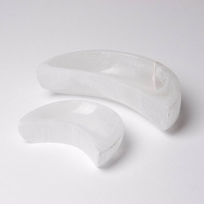 Selenite Moon Crystal Recharging Bowl