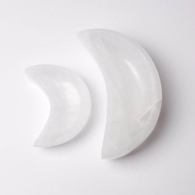 Selenite Moon Crystal Recharging Bowl