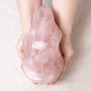 Rose Quartz Flame Crystals