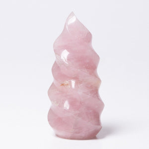 Rose Quartz Flame Crystals