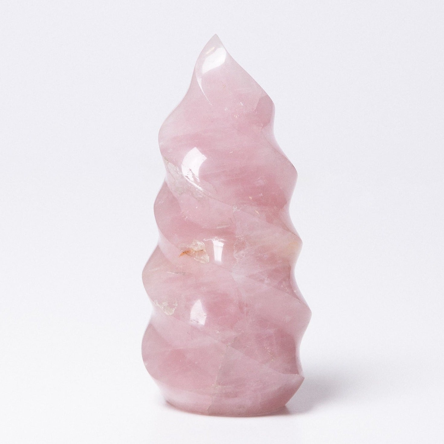 Rose Quartz Flame Crystals