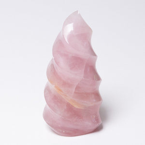 Rose Quartz Flame Crystals