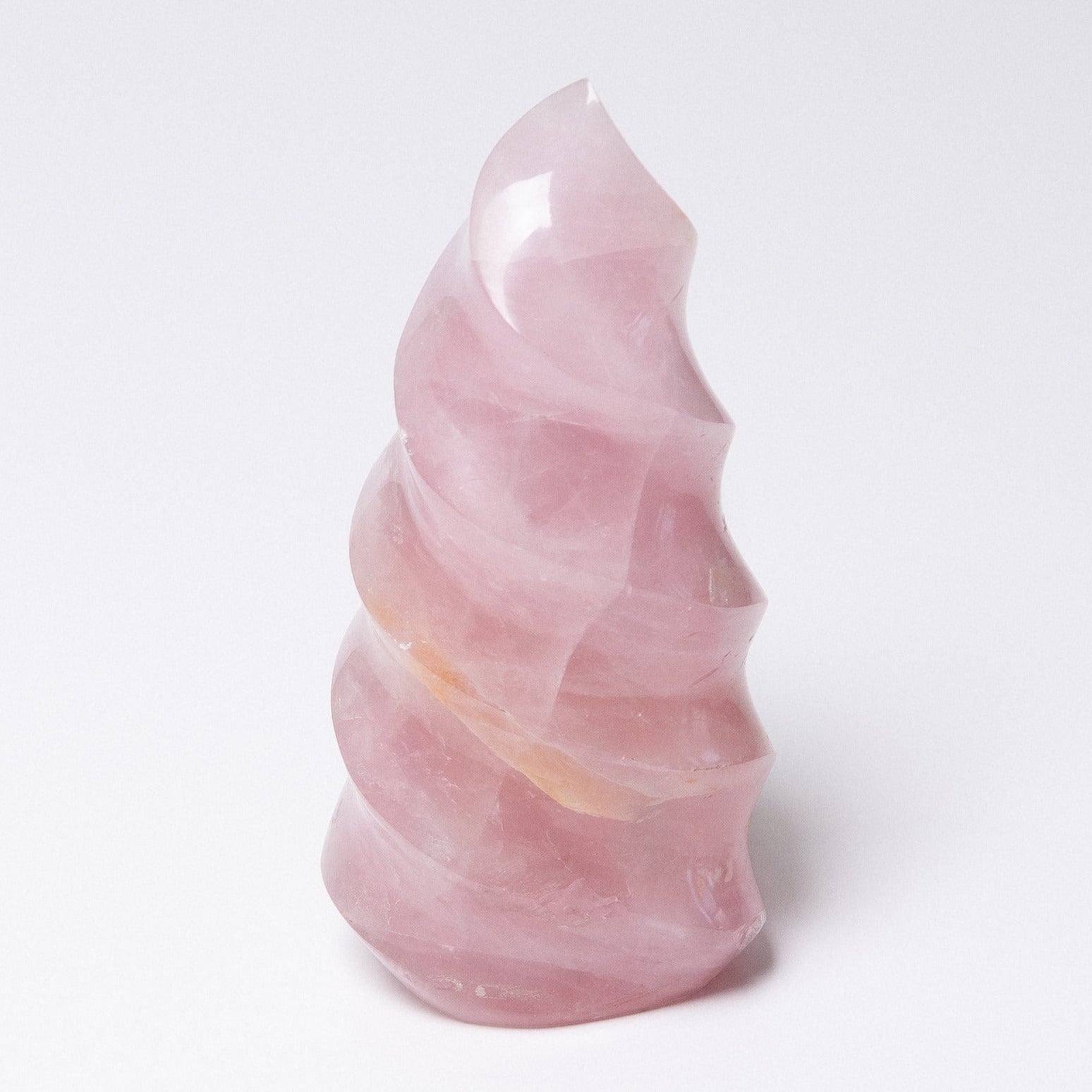 Rose Quartz Flame Crystals