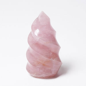 Rose Quartz Flame Crystals