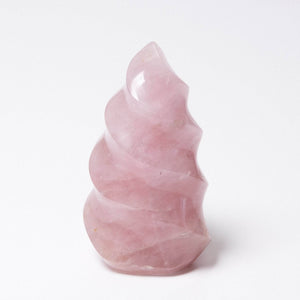 Rose Quartz Flame Crystals