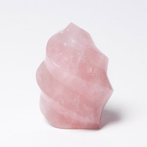 Rose Quartz Flame Crystals