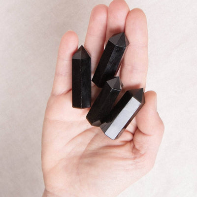 Black Obsidian Crystal Point - AAA Premium Quality