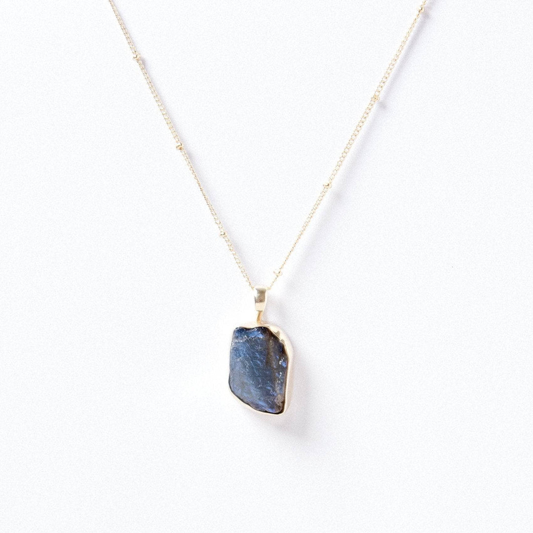 Labradorite Raw Crystal Necklace