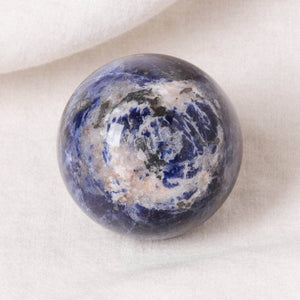 Sodalite Sphere with Tripod