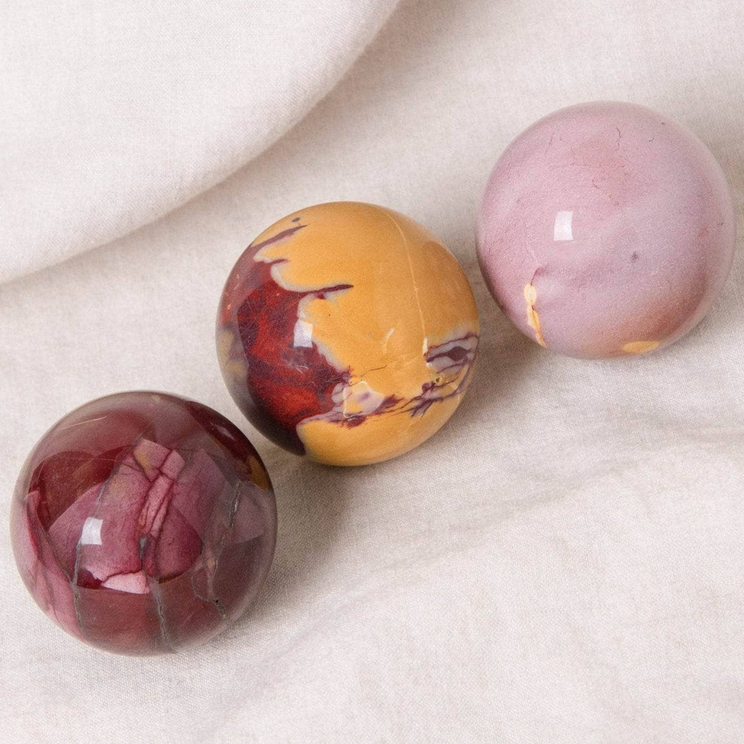 Mookaite Jasper Sphere with Tripod - AAA Premium Quality